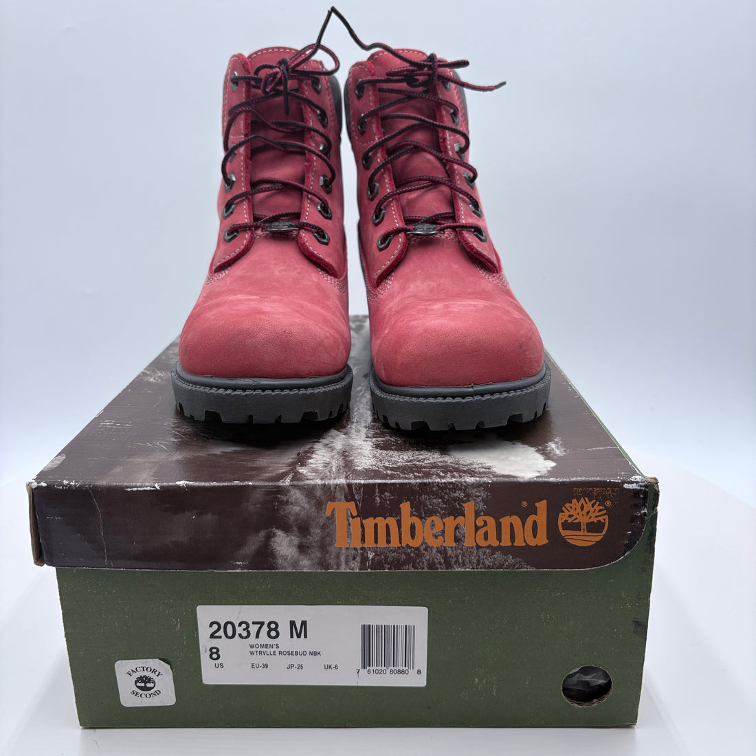 Timberland women's brick red boots, like new in box