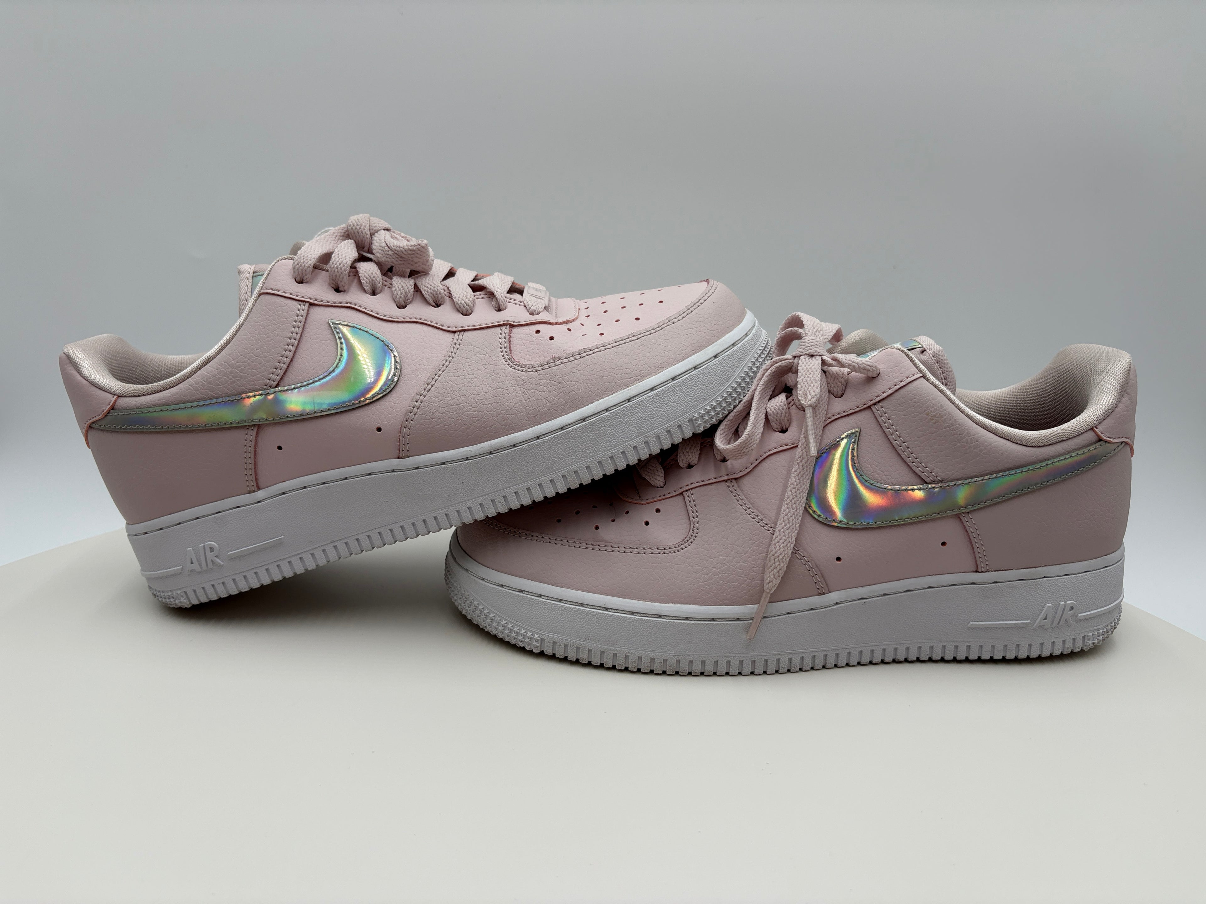 Nike Air Force 1 Low, pink iridescent Authenticated