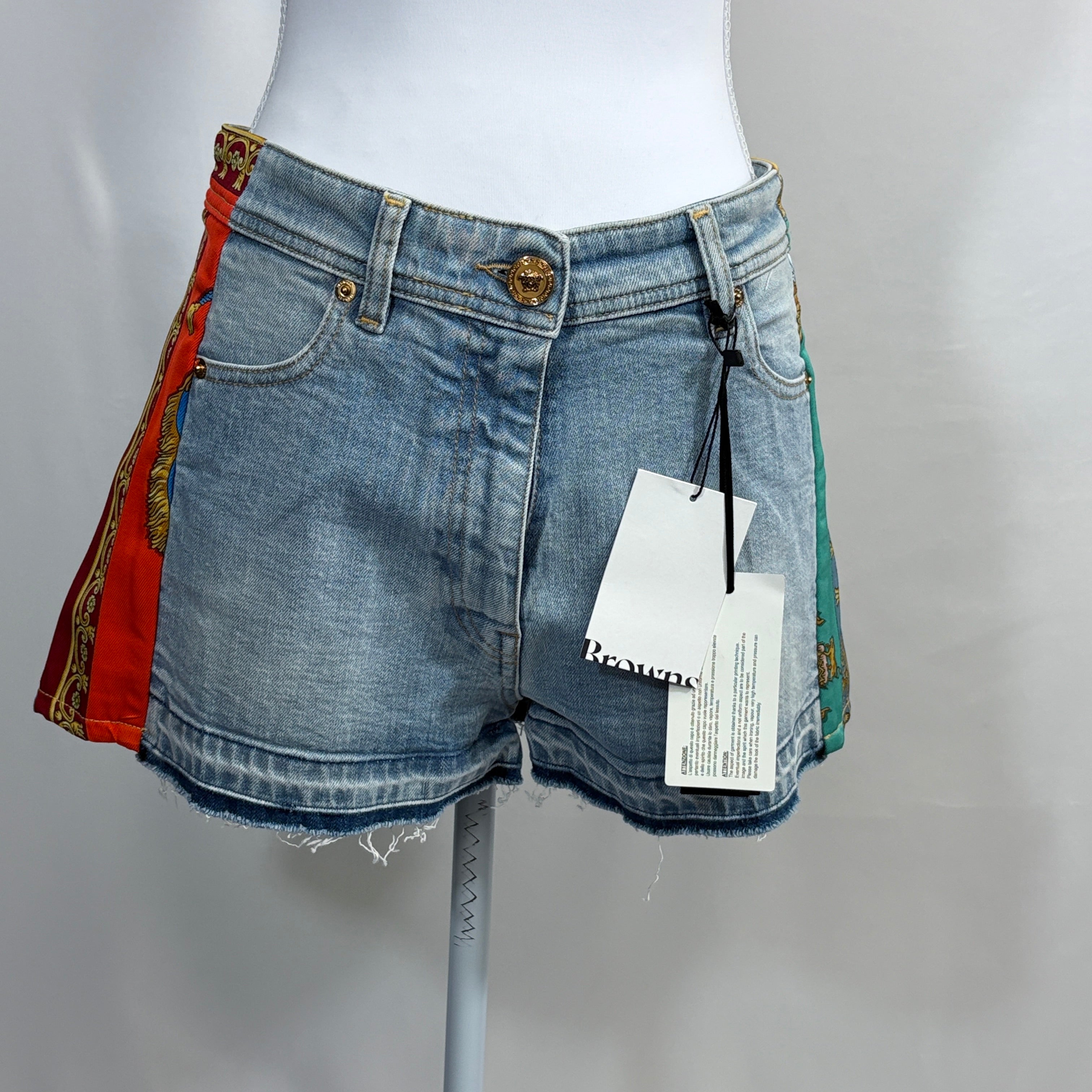 Authenticated Versace Barocco Print Shorts — Like NWT, waist 32"