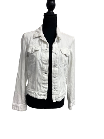 Paige white denim jacket