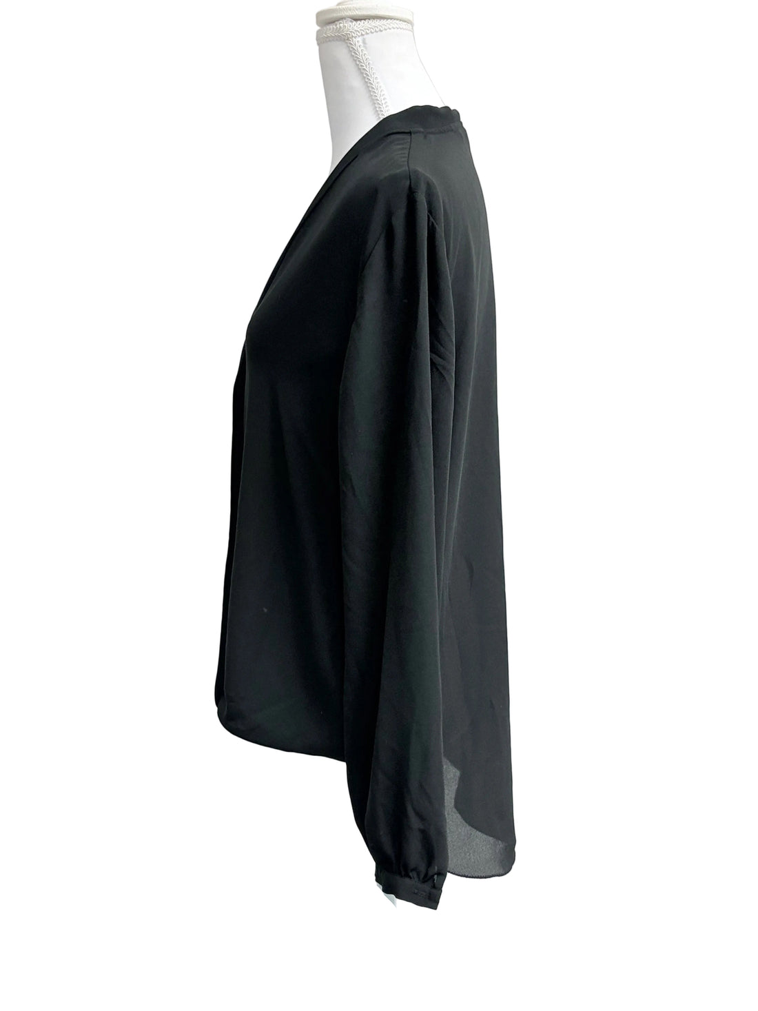 Max Studio semi-sheer long sleeve top