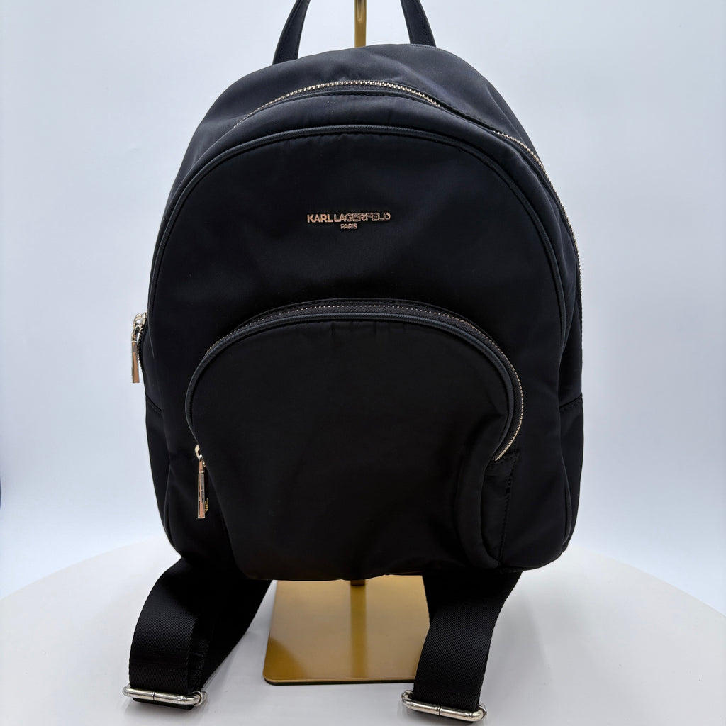 Karl Lagerfeld Nylon black Backpack purse