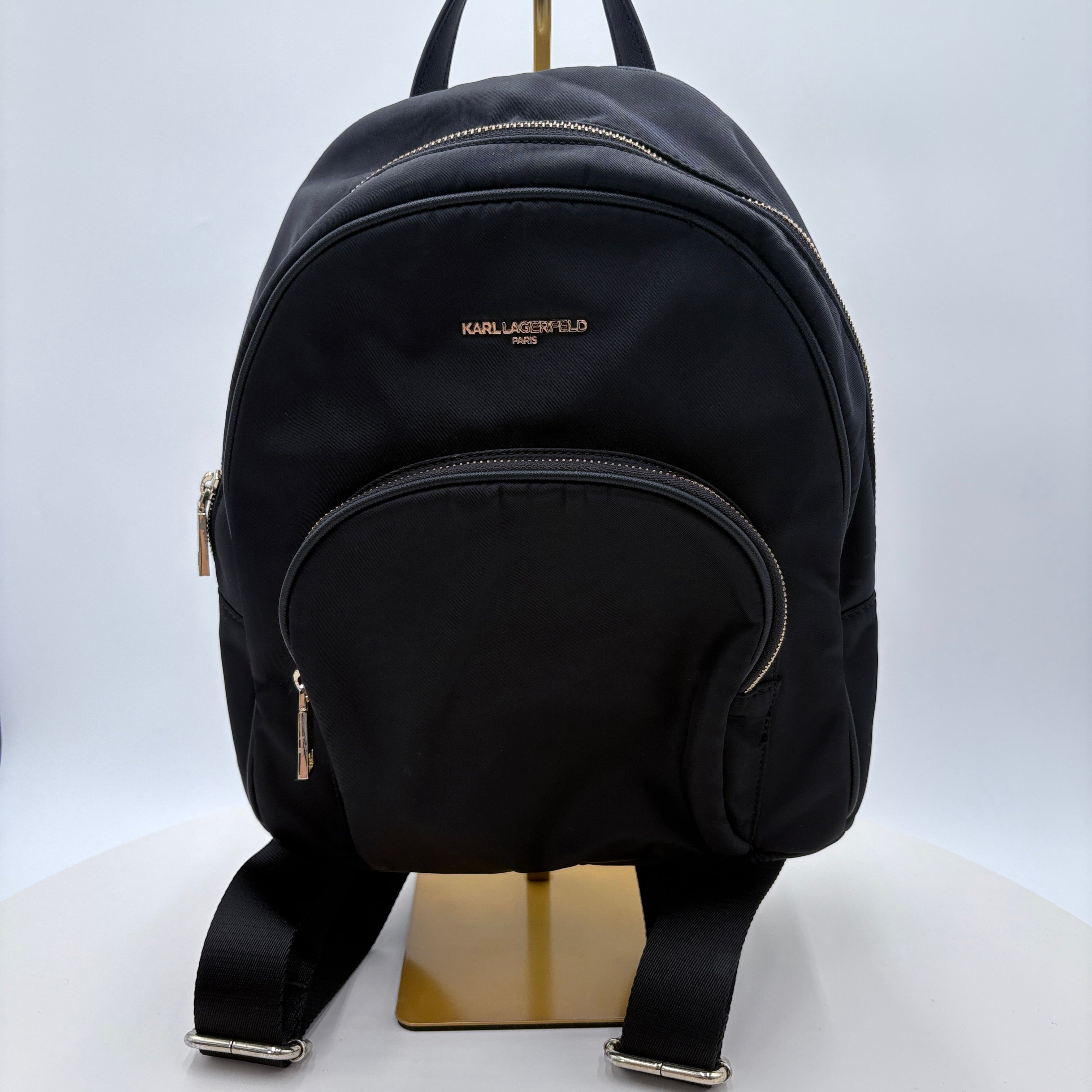 Karl Lagerfeld Nylon black Backpack purse