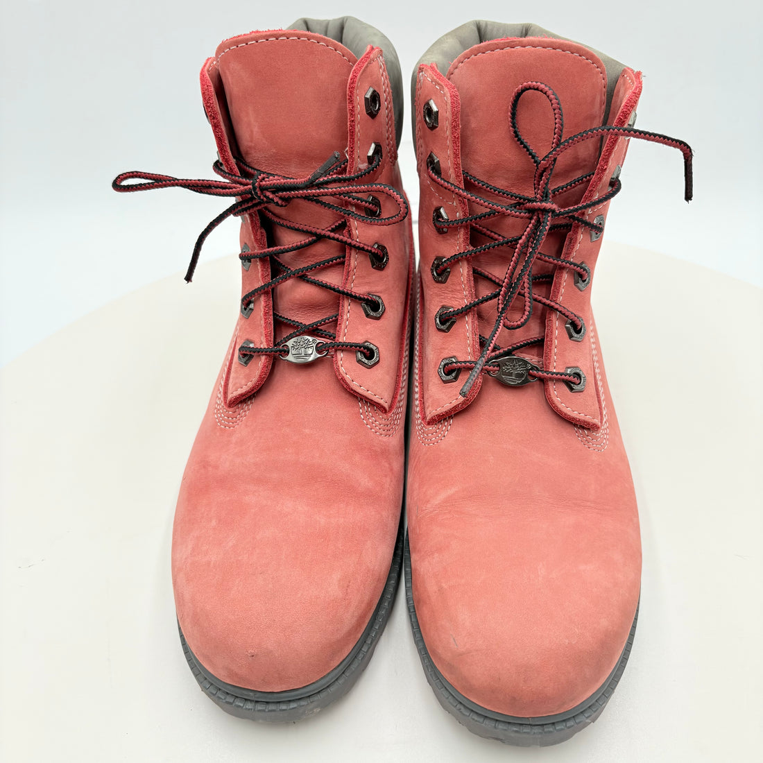 Timberland light red leather boots