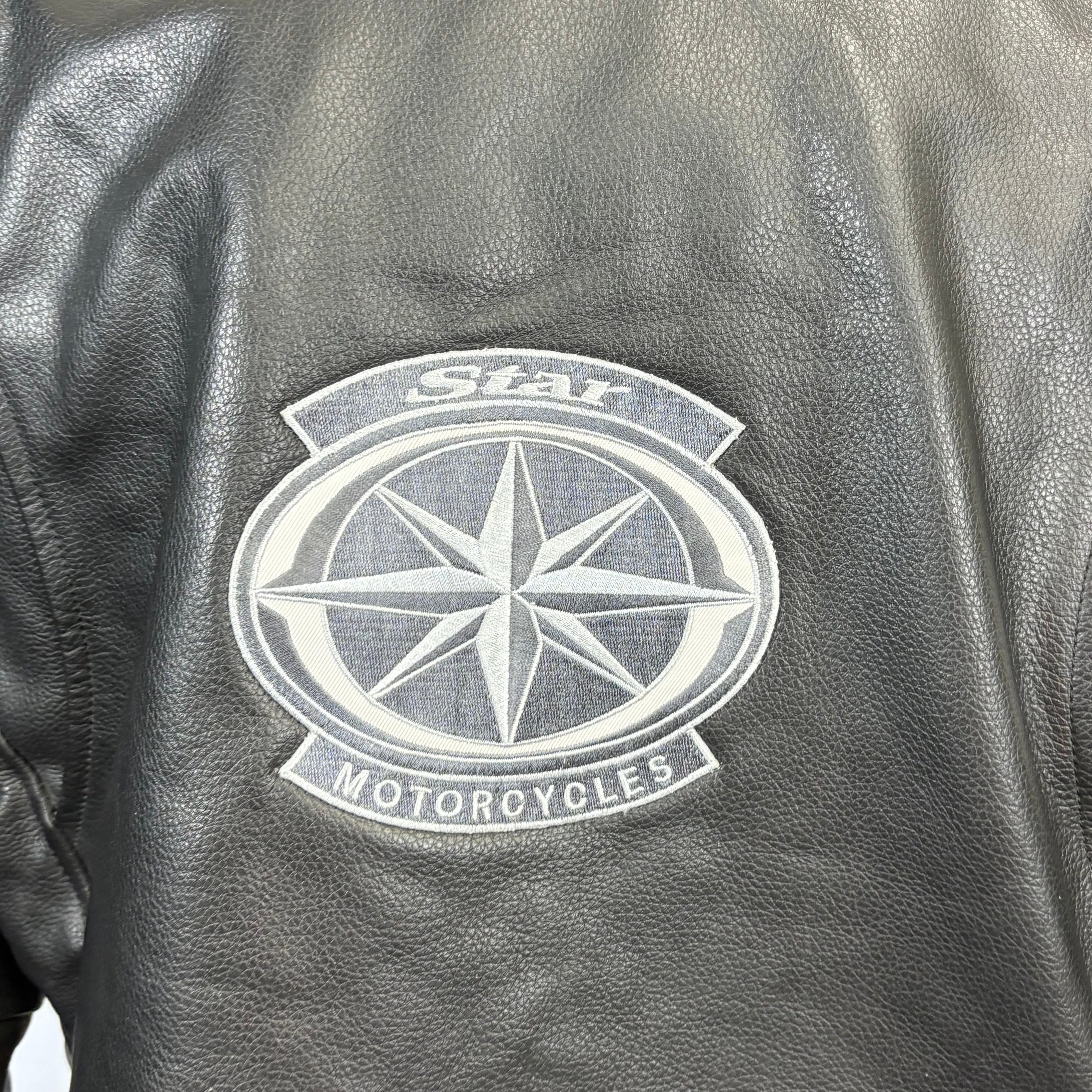 River Road women's biker style leather jacket, size medium