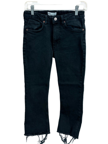 Zara straight leg black jeans