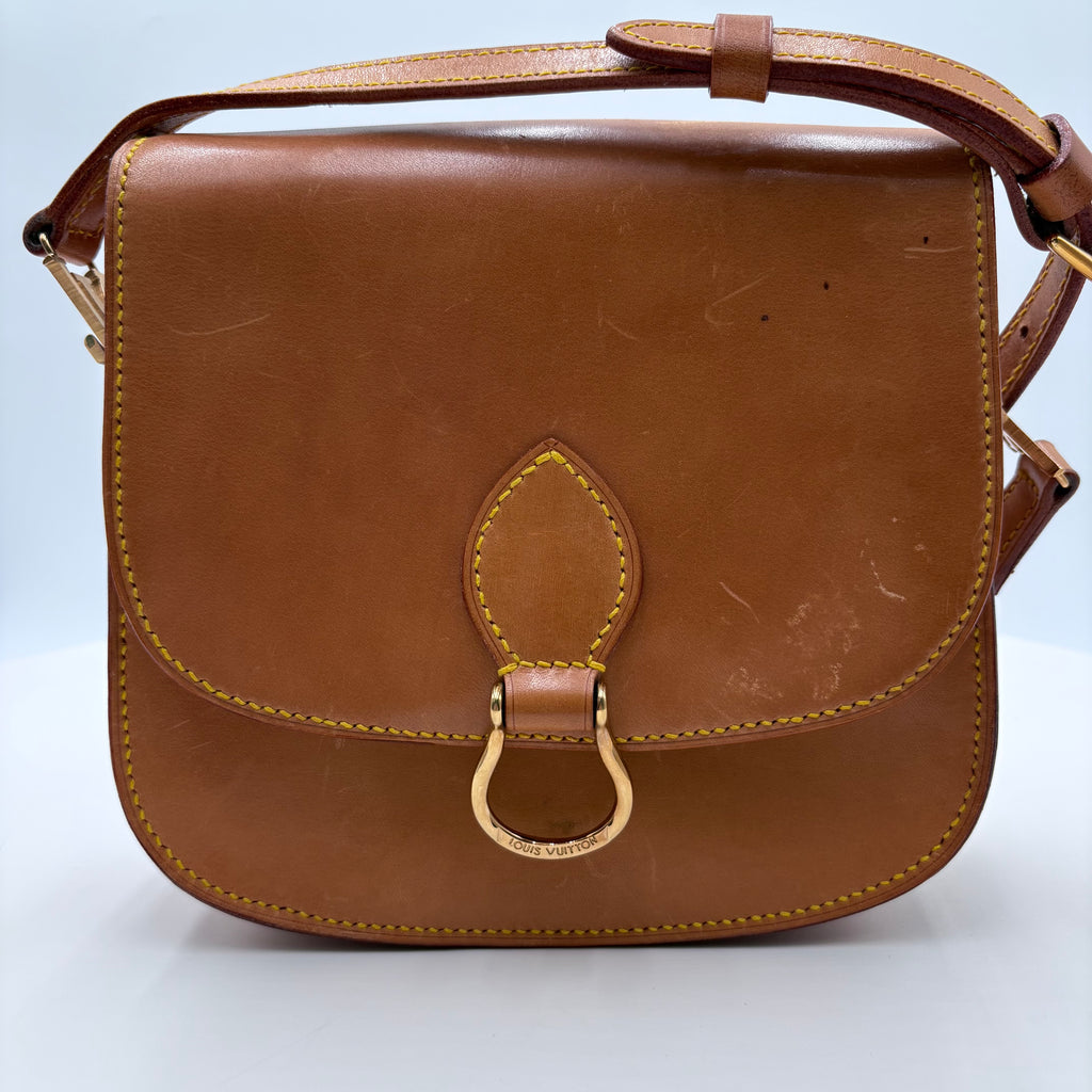 Authenticated Louis Vuitton vintage saddle cross body purse