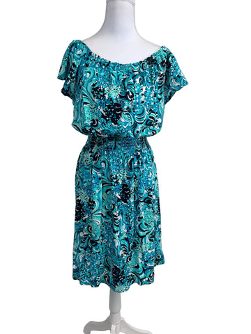 Lilly Pulitzer Short Sleeve floral blue dress