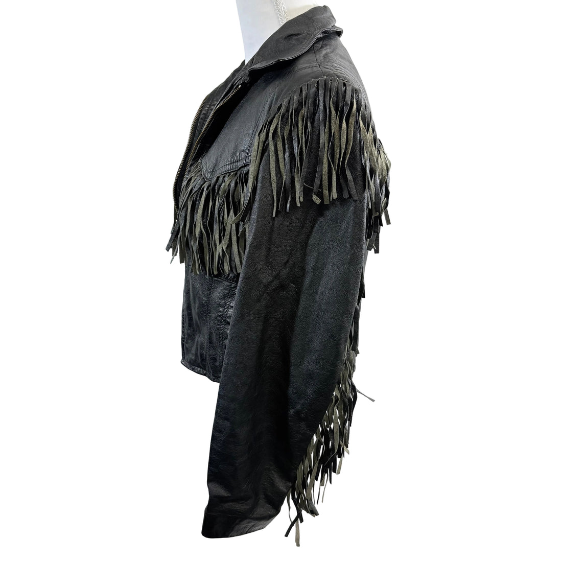 Berman's fringe leather jacket, size 8