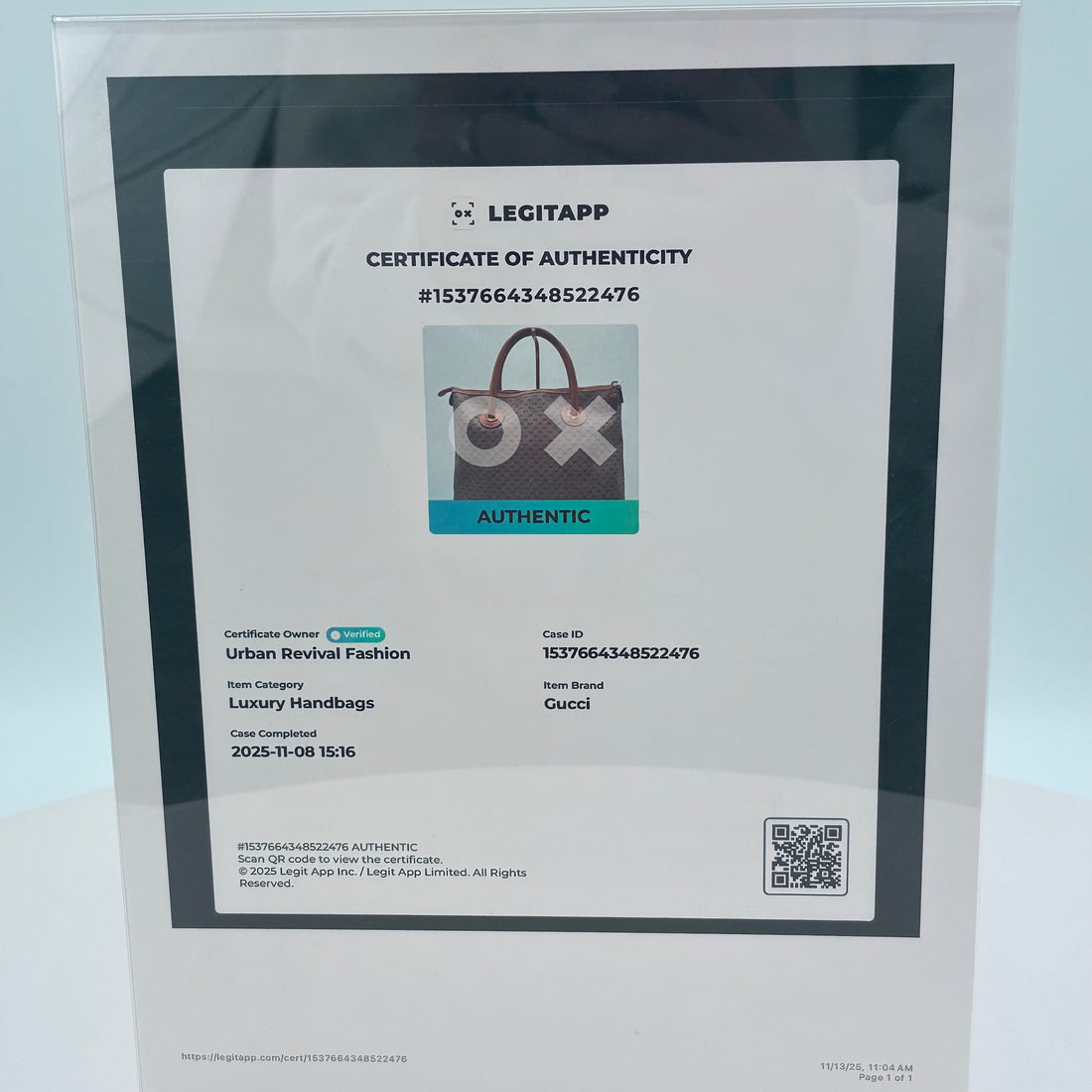 Gucci Canvas Tote ‚ Authenticated & Unapologetic