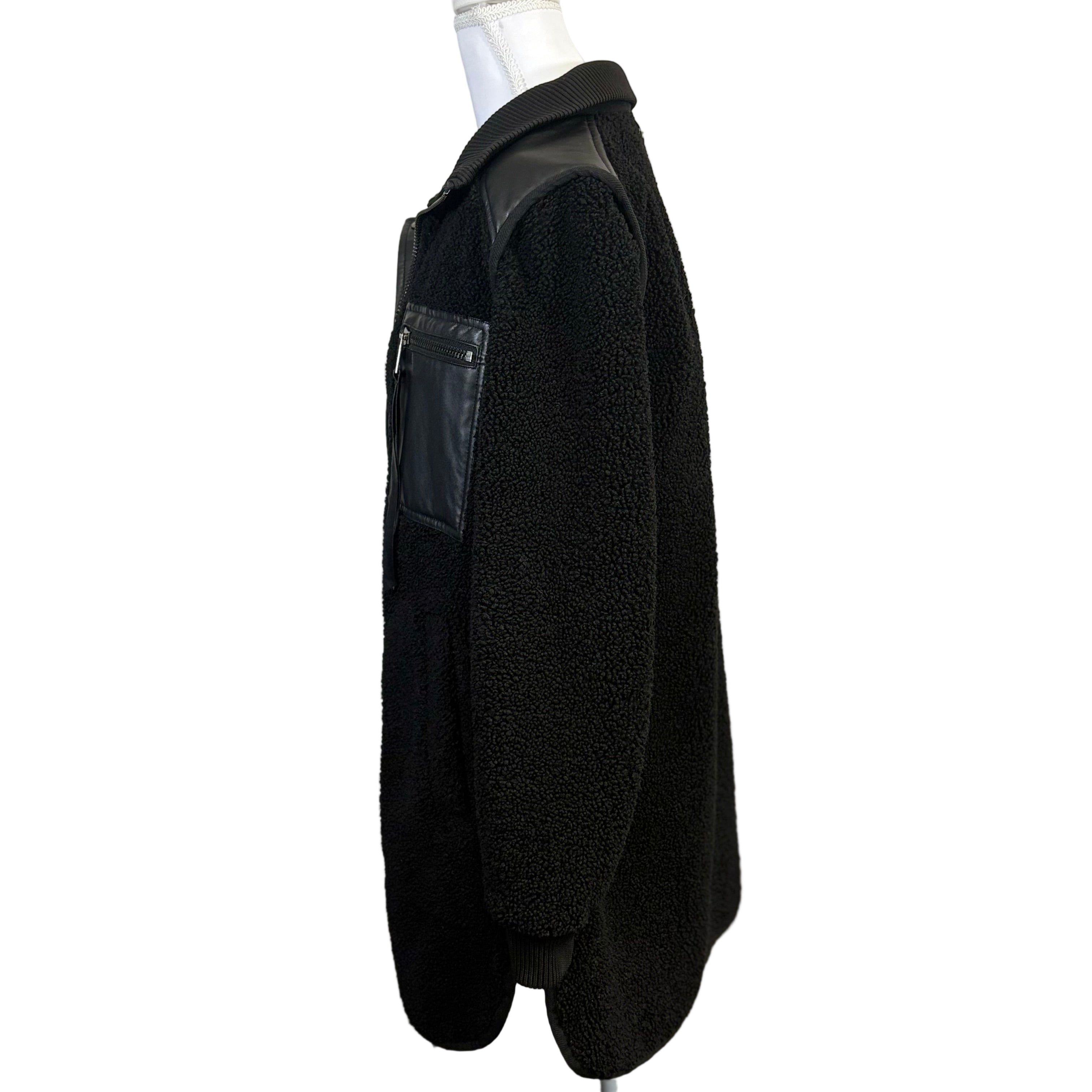 Adroit Atelier Faux leather women's long sleeve Jacket, size medium