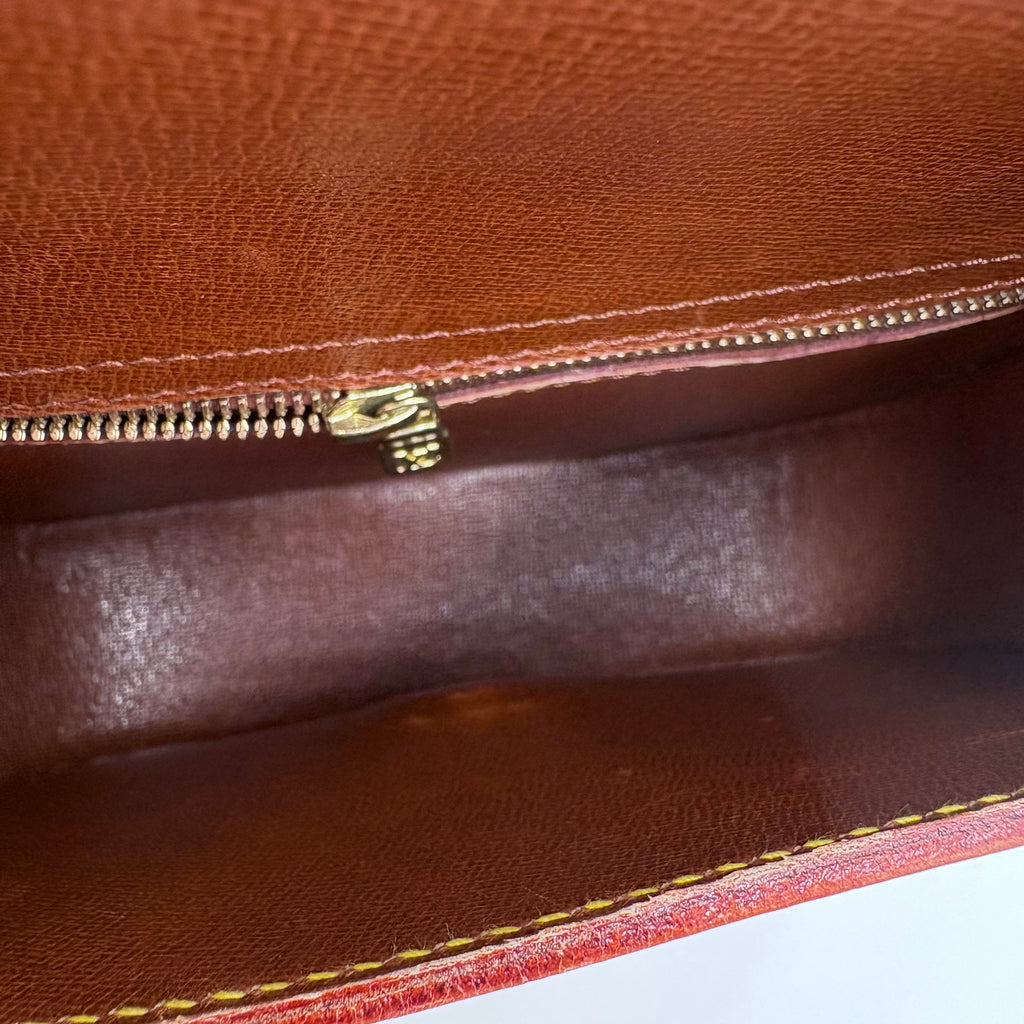 Authenticated Louis Vuitton vintage saddle cross body purse