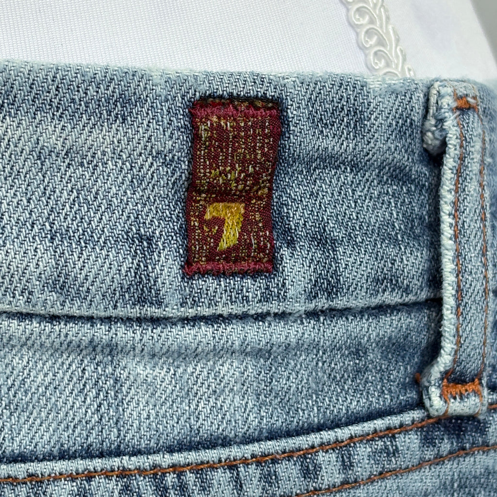 7 For All Mankind, straight leg jeans, waist 28"
