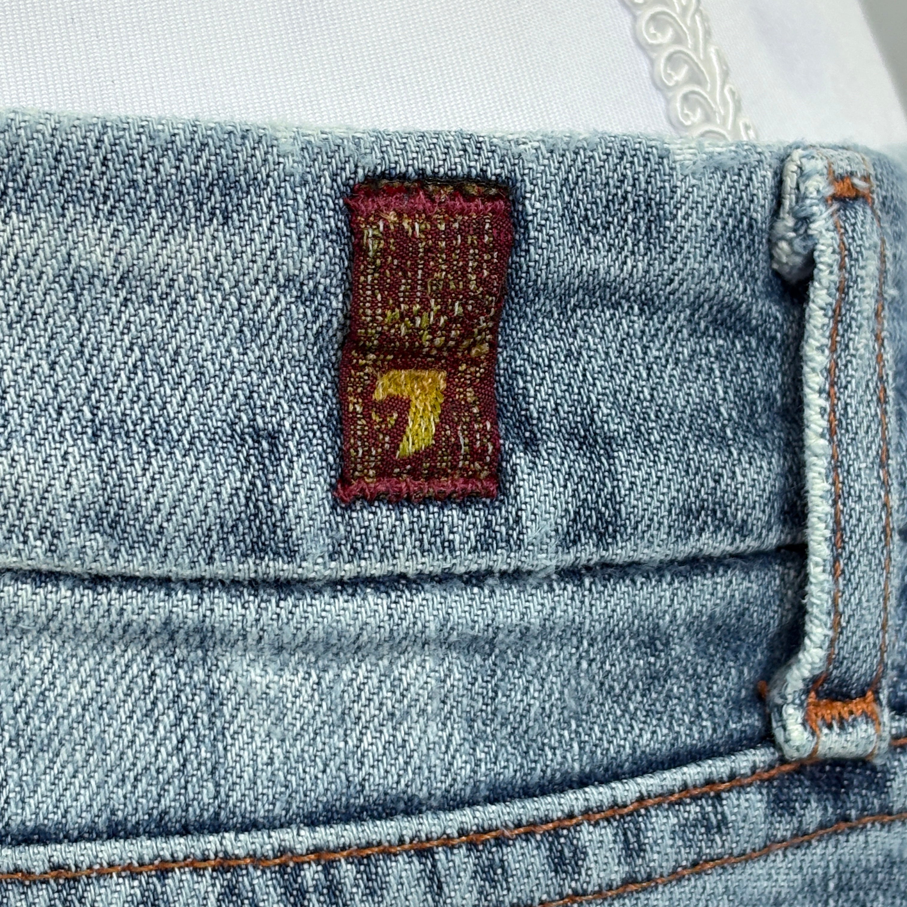 7 For All Mankind, straight leg jeans, waist 28"