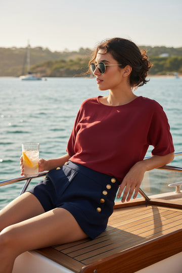 Alice + Olivia Donald High Waist Sailor Shorts