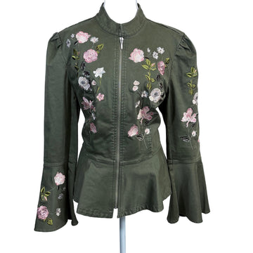 I.N.C Internation Concepts embroidered light weight jacket with flared wrist NWT, size extra large
