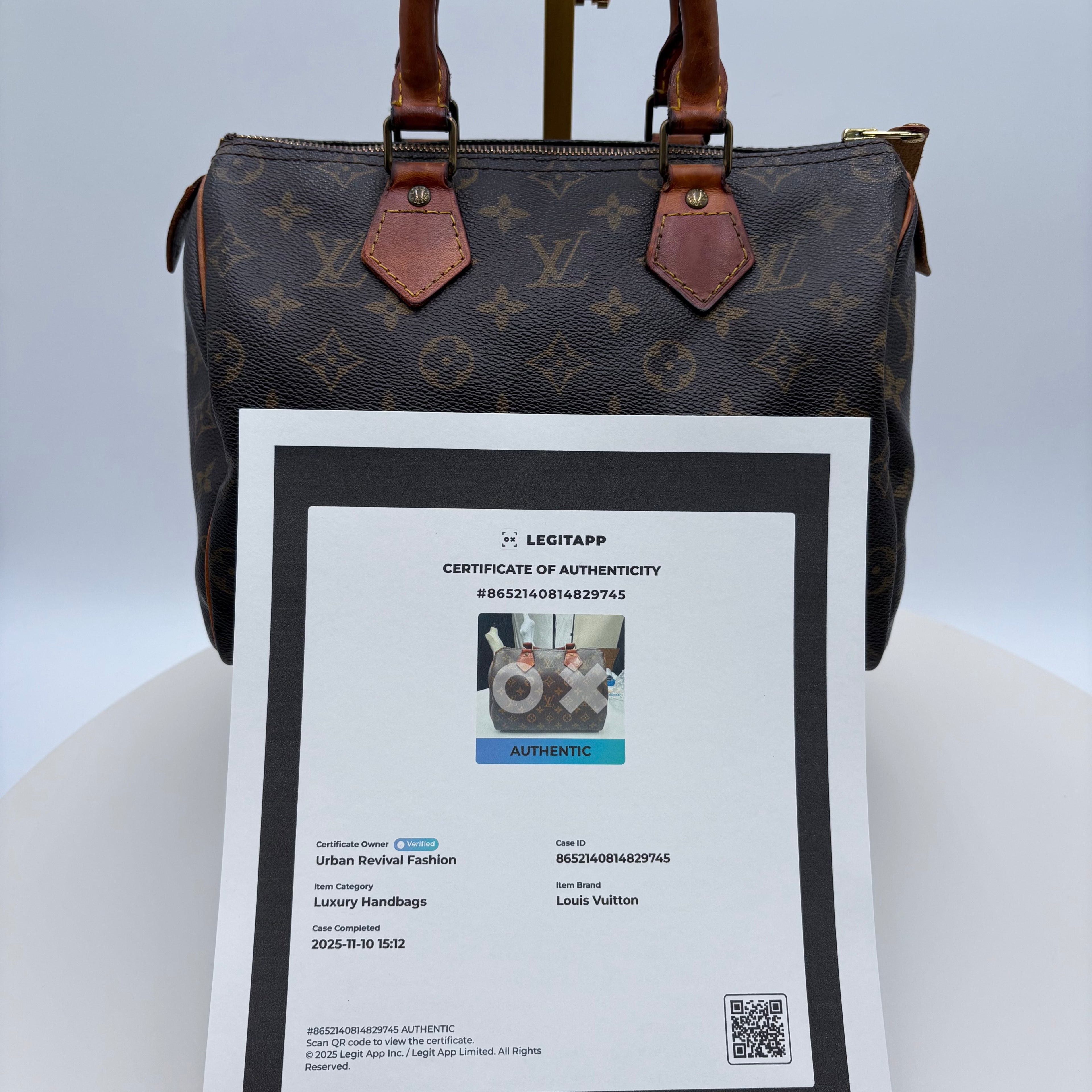 Authenticated Vintage Louis Vuitton Speedy 20 purse