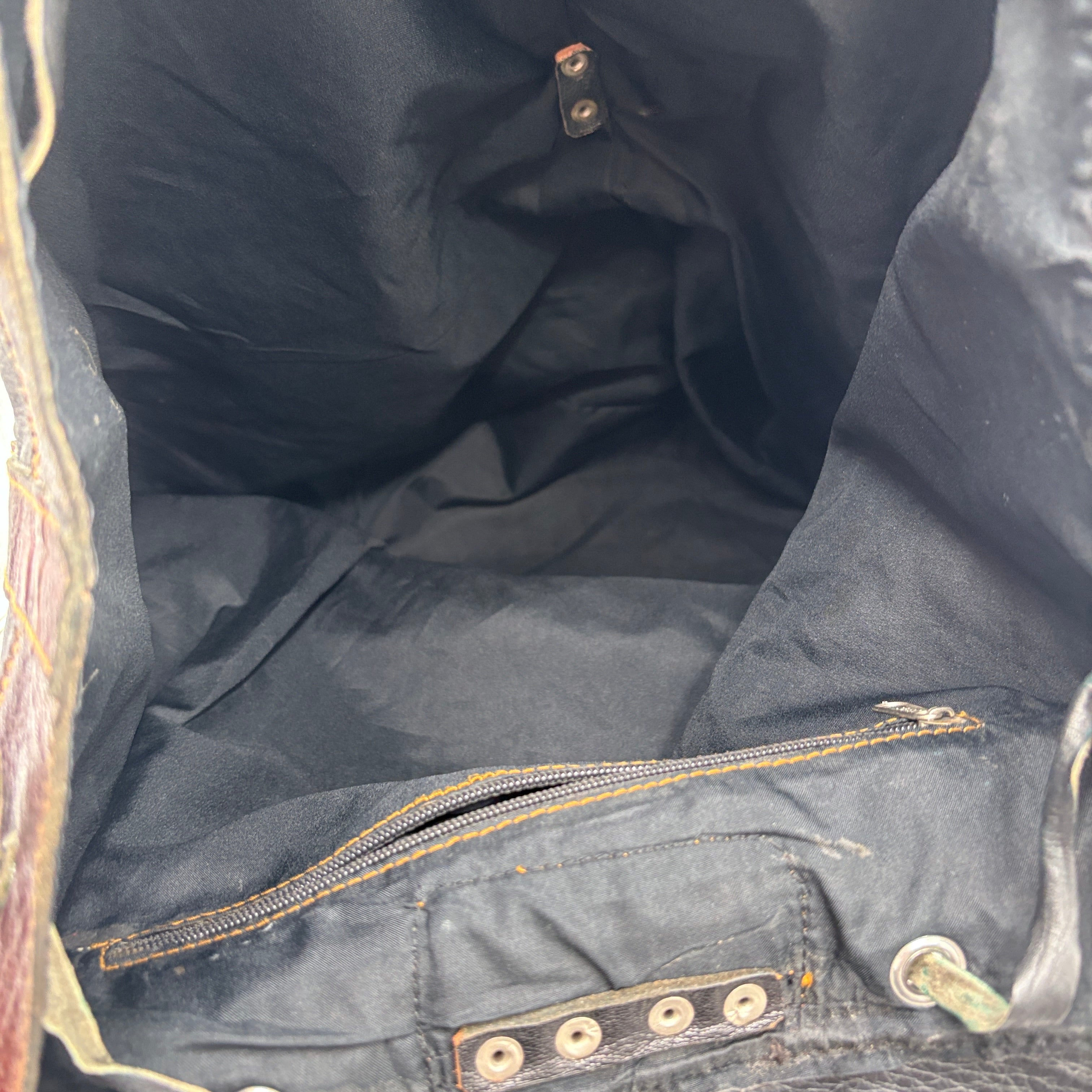 Gusco Peru leather backpack