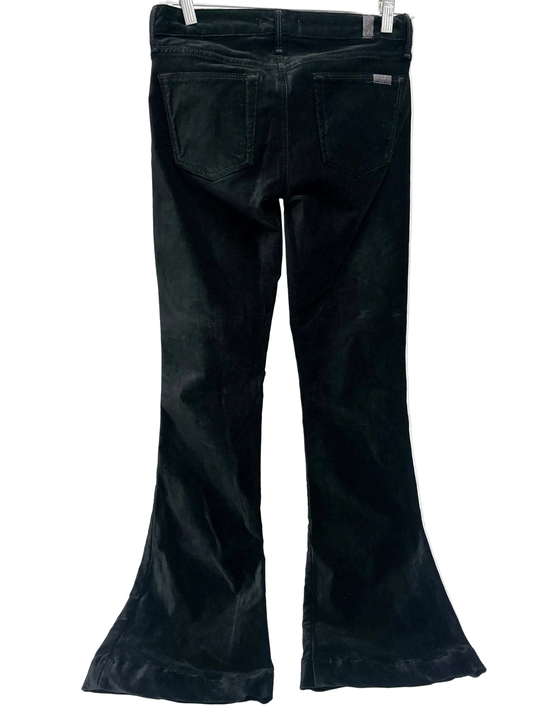 7 For all Mankind, black velvet flared pants