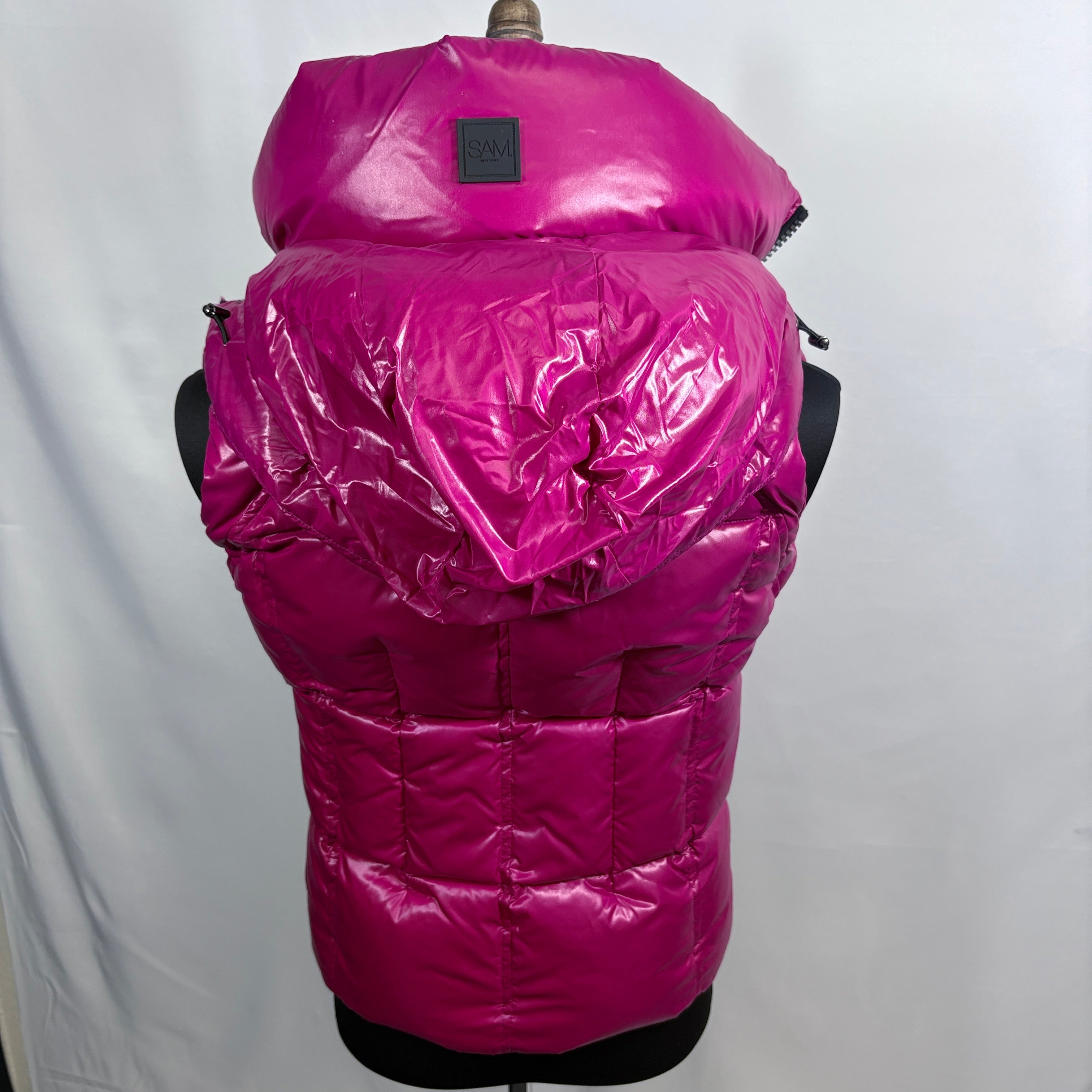 Authenticated SAM New York Vest with hood, size small
