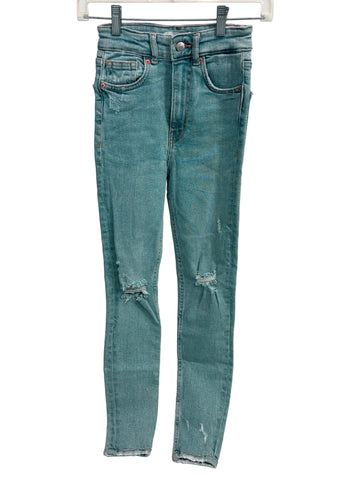 Zara Skinny Leg blue jeans