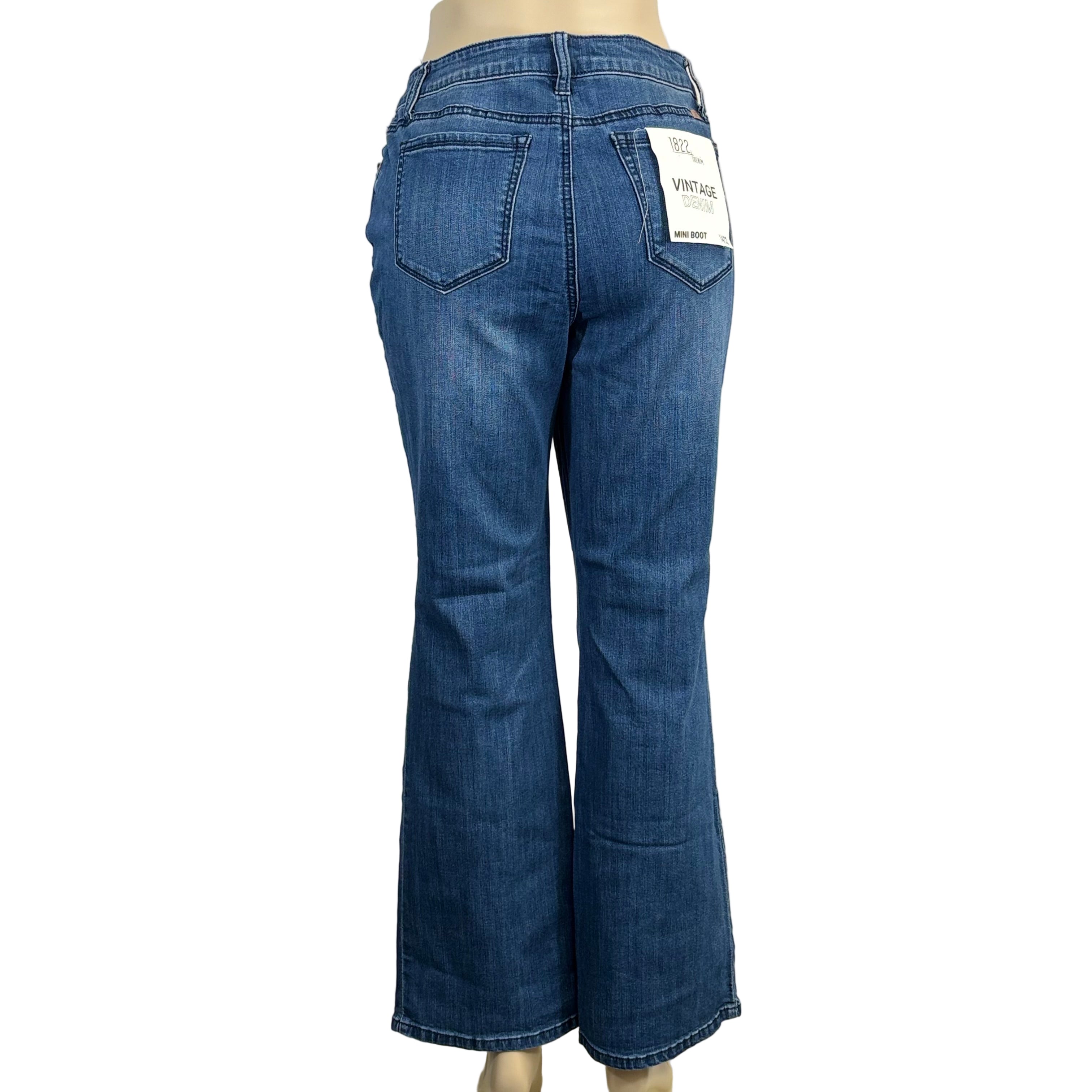 1822 Denim straight leg Jeans NWT, size 14, waist 32"