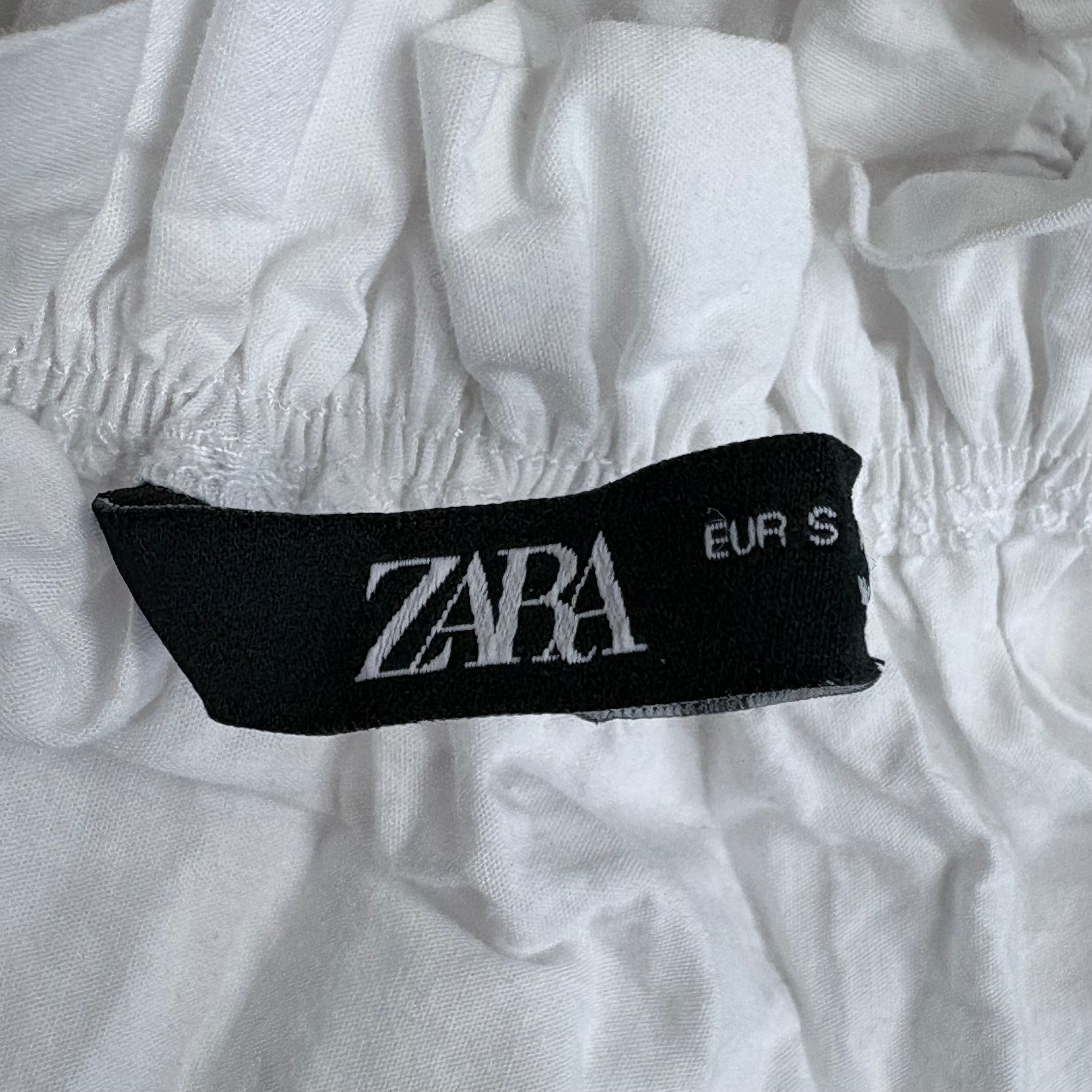 Zara short sleeve crop top, size small