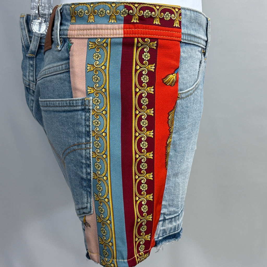 Authenticated Versace Barocco Print Shorts — Like NWT, waist 32"