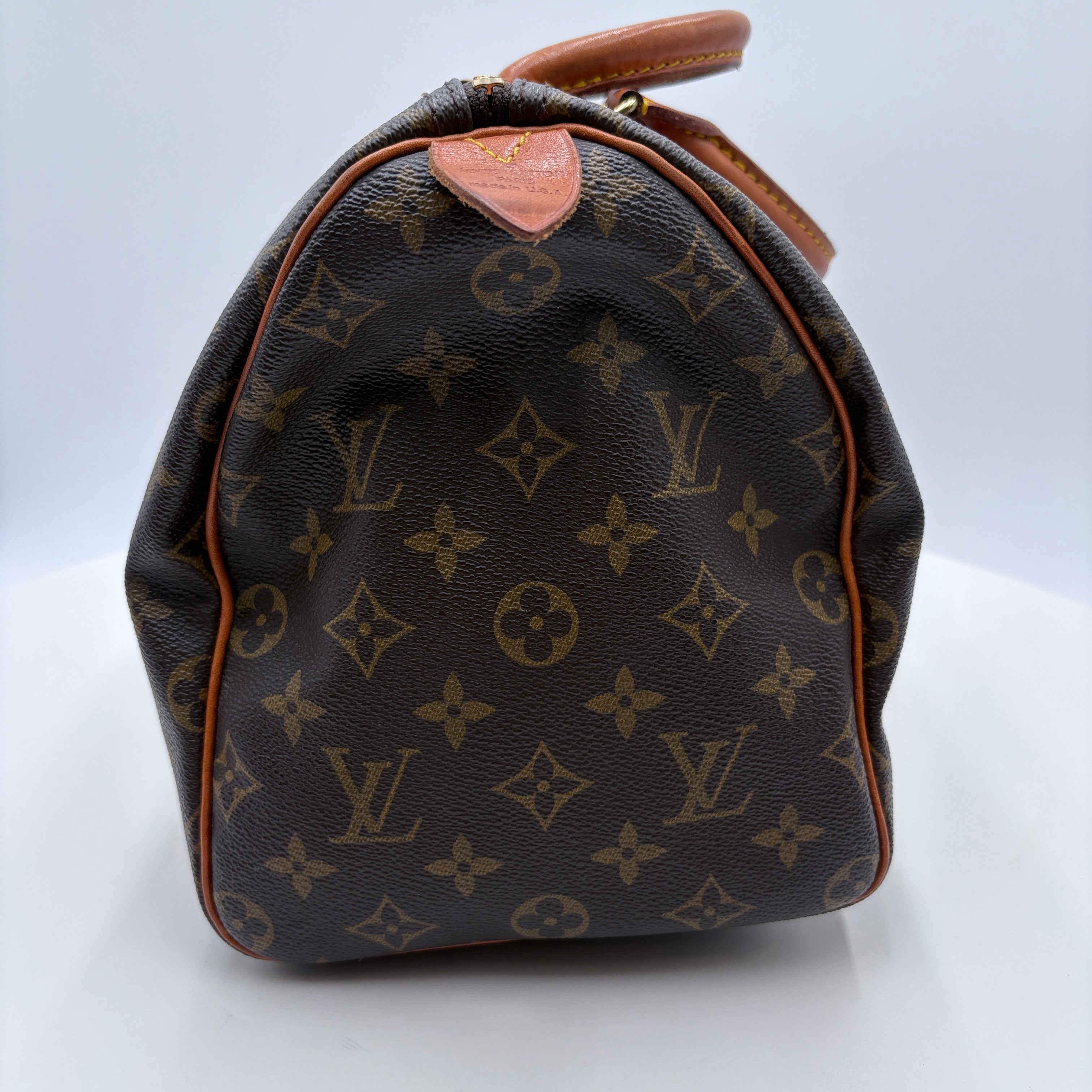 Authenticated Louis Vuitton Monogram 30 Speedy handbag purse