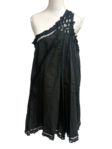 Free People one strap black dress
