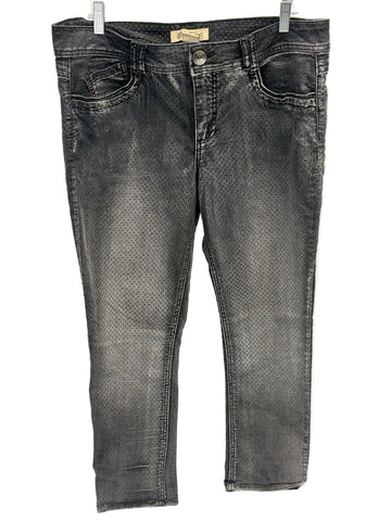 Democracy Women's black skinny jeans with shimmer beads