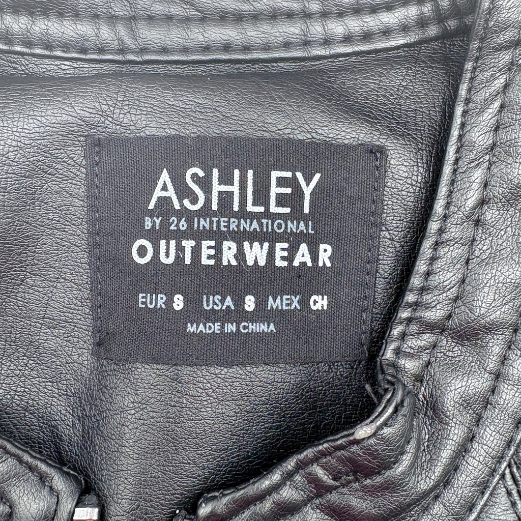 Ashley International Faux Leather jacket, size small