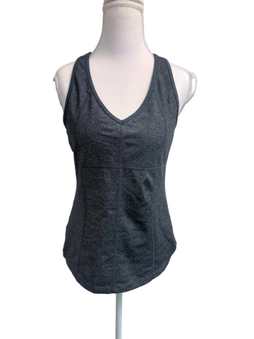 Athleta charcoal gray tank-top with built in bra