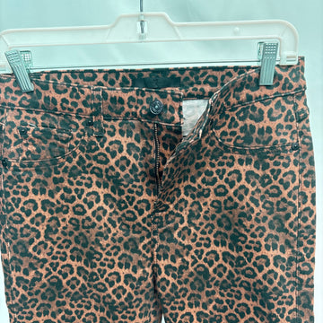7 For all Mankind leopard print straight leg jeans