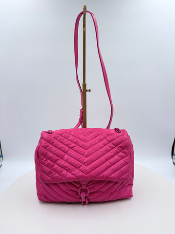Rebecca Minkoff hot pink quilted crossbody purse