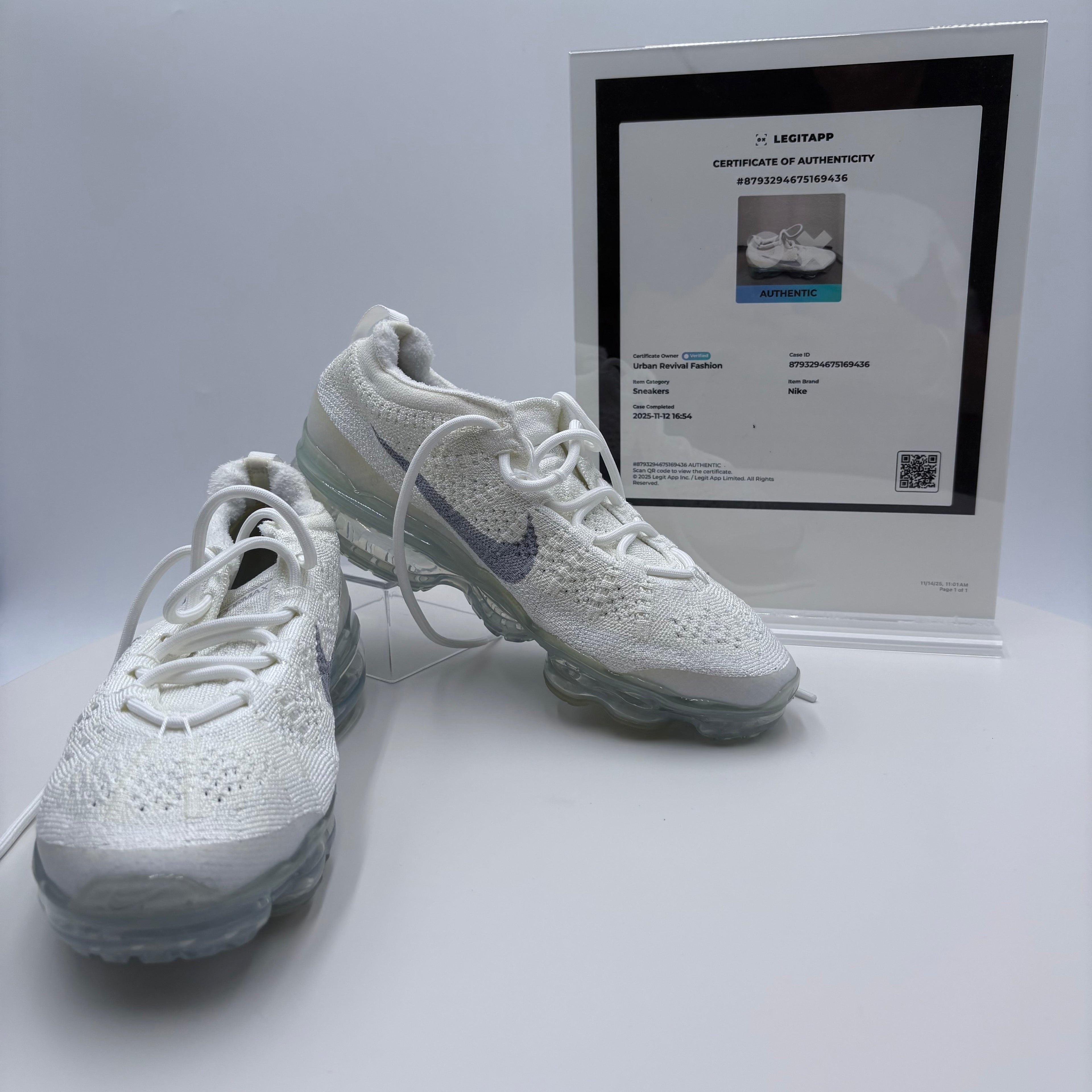 Nike Air Vapor Max 2023 Flyknit Pure Platinum white Authenticated