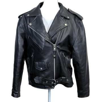 River Road women's biker style leather jacket, size medium