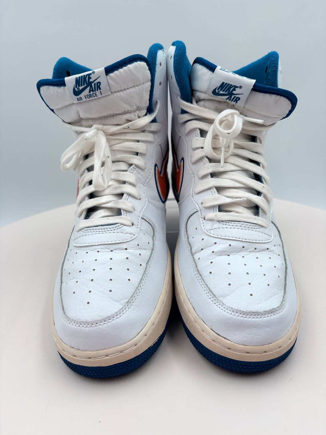 Nike Air Force 1 NBA White Team Orange Men's Sneakers