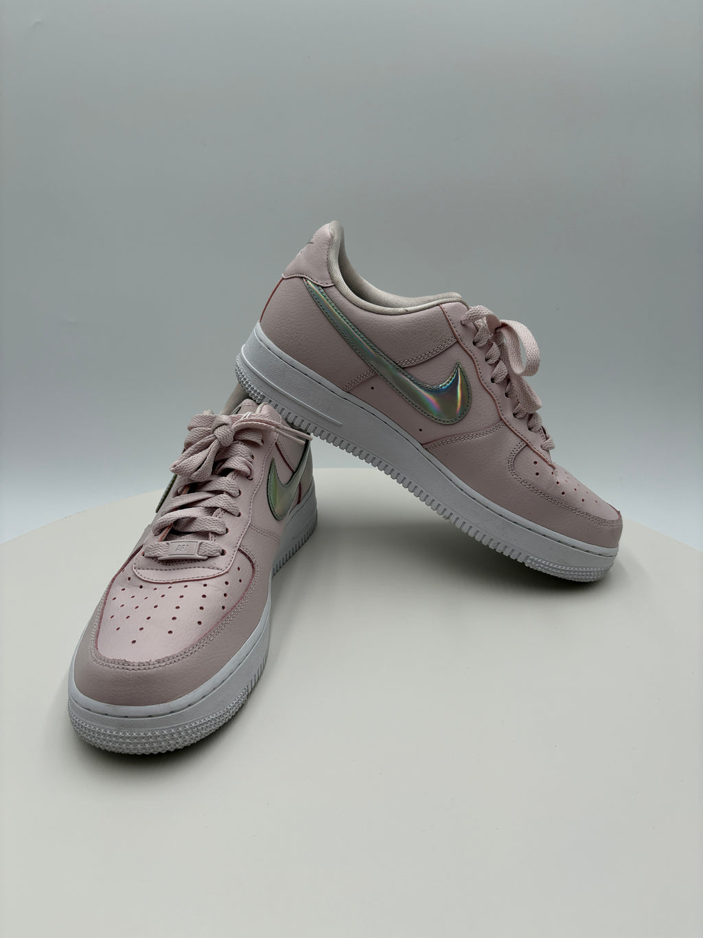 Nike Air Force 1 Low, pink iridescent Authenticated