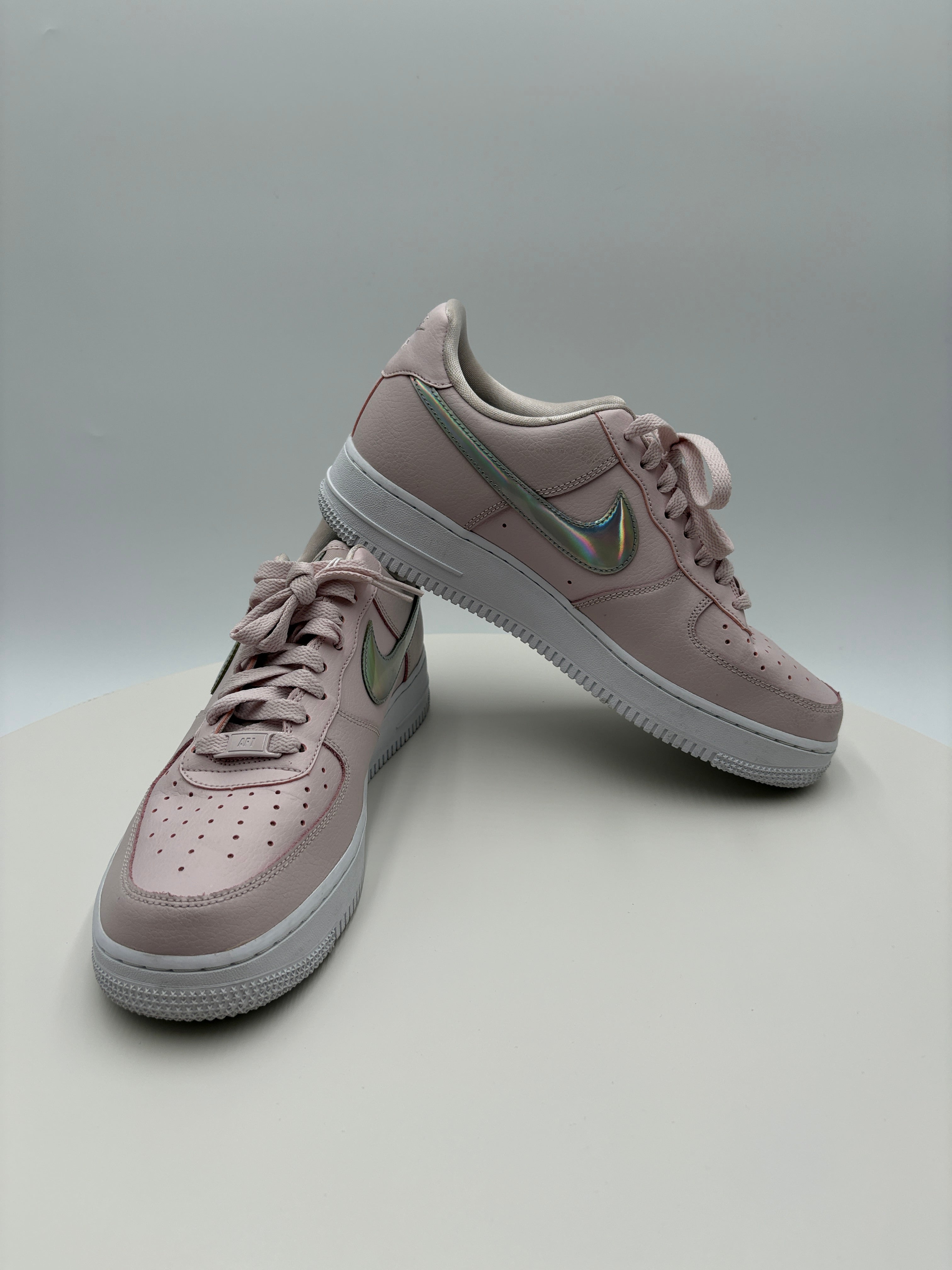 Nike Air Force 1 Low, pink iridescent Authenticated