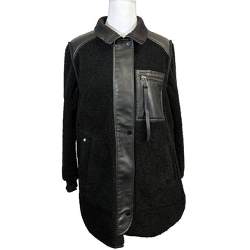 Adroit Atelier Faux leather women's long sleeve Jacket, size medium