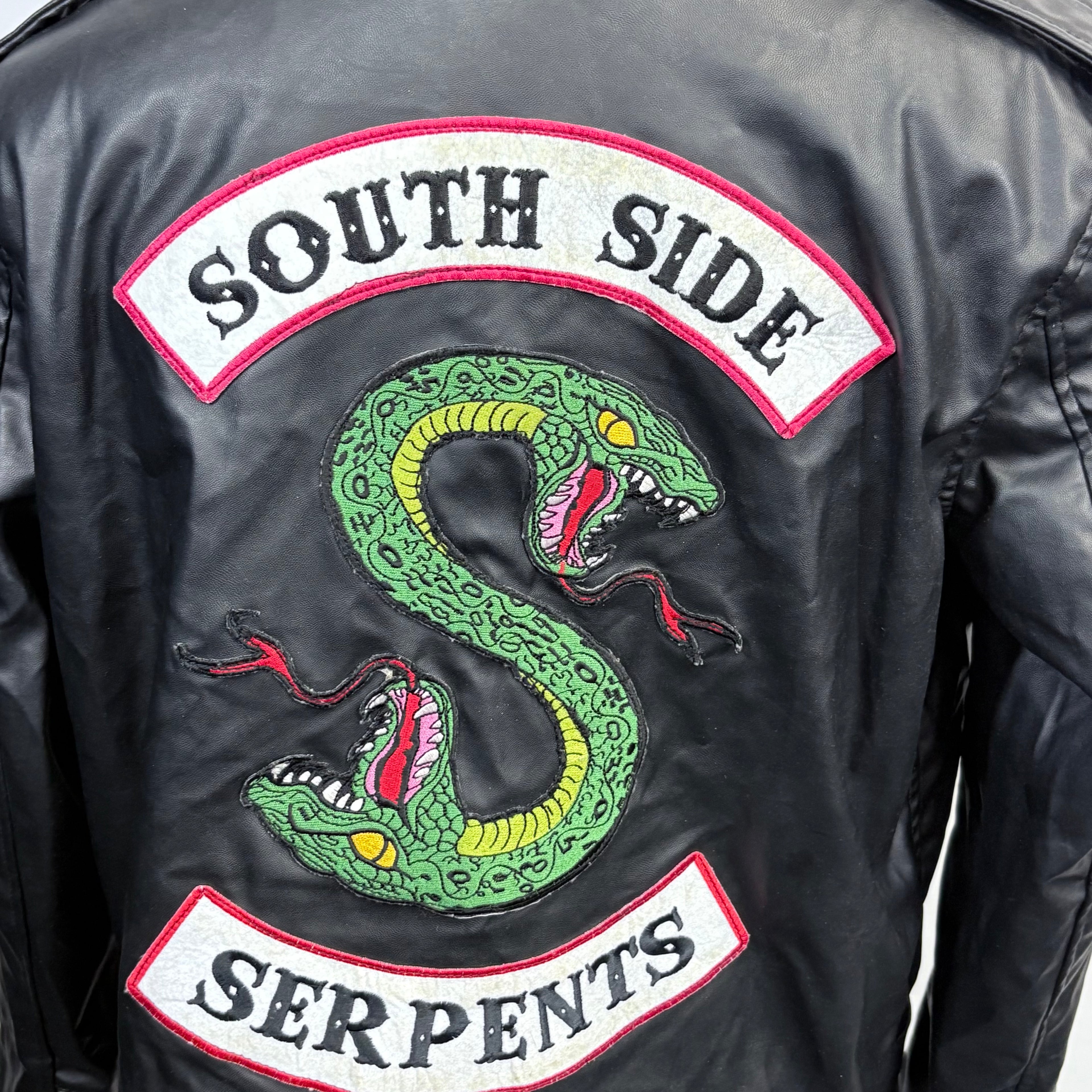 South Side Serpents faux leather men's jacket, size medium