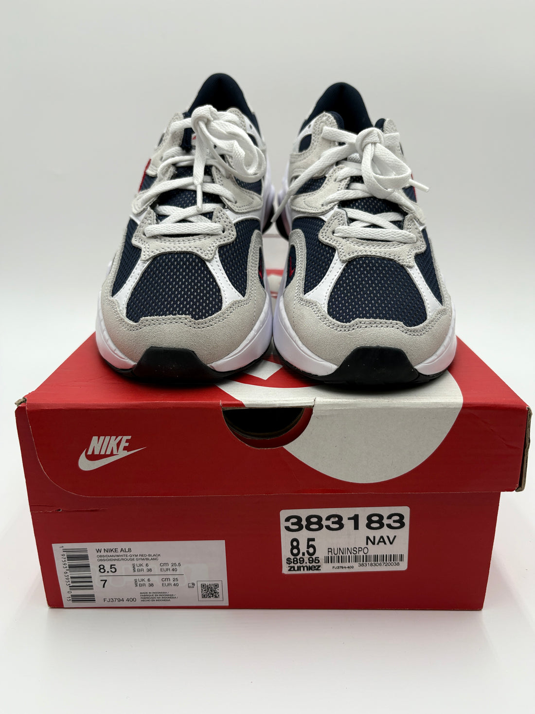 Nike AL8 Obsidian/White-Gym Red-Black