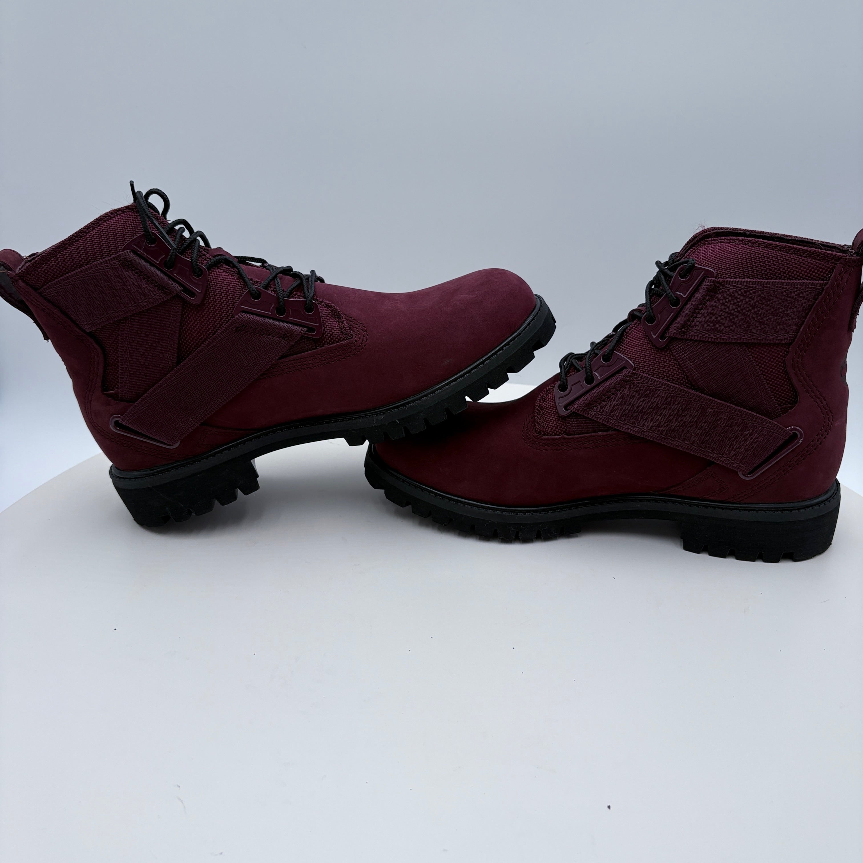 Timberland Nylon and Leather Burgandy Men's boots