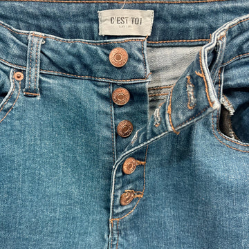 C'EST Toi Wide Leg Flare Jeans