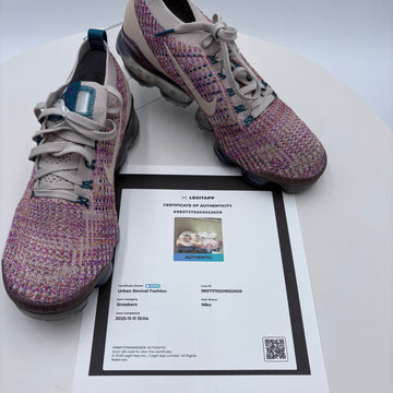 Nike Air Vapor Max FlyKnit 3 Desert Sand Vivid Purple AJ6910-007