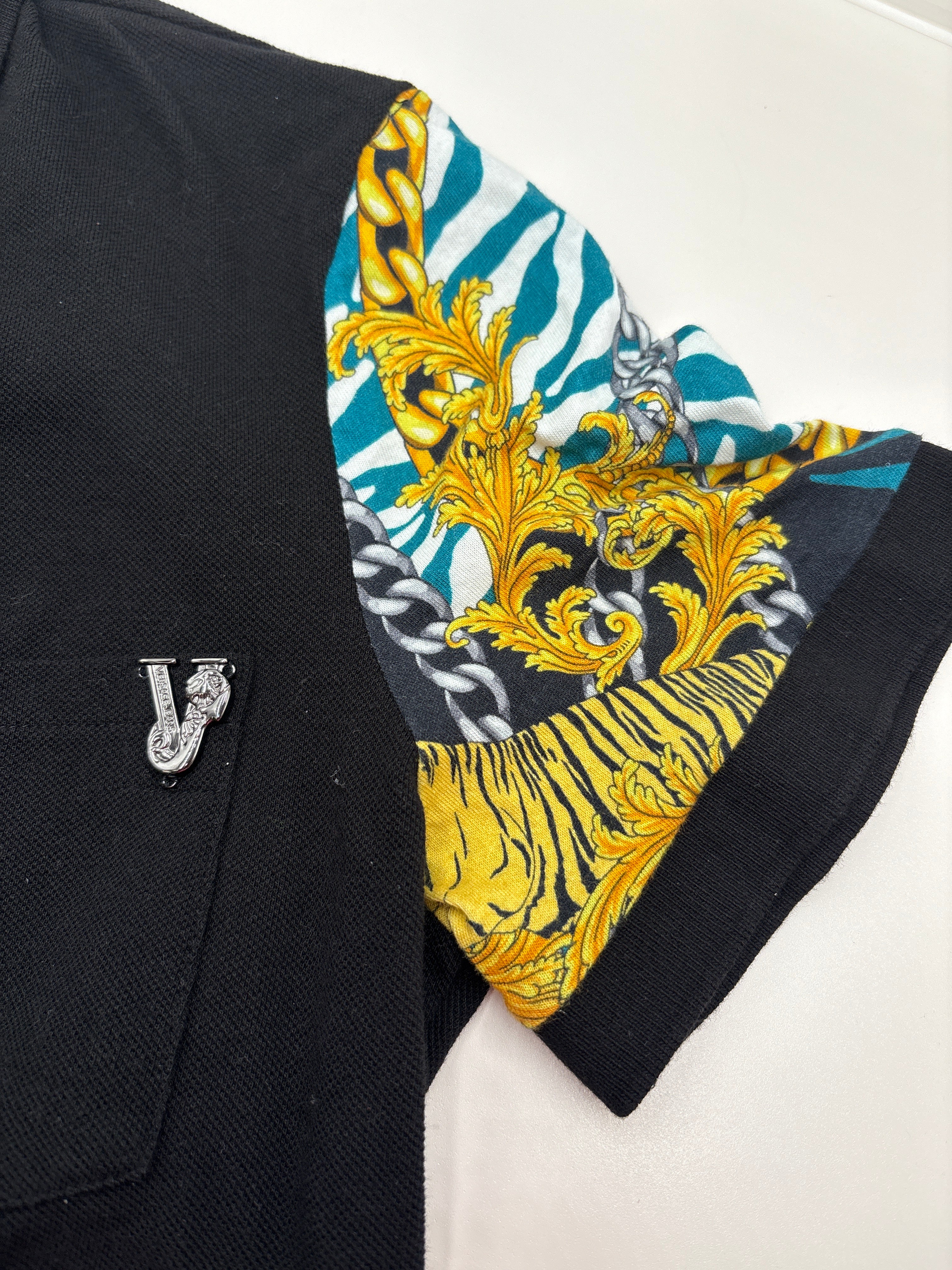 Authenticated Versace Men's Polo shirt, size small