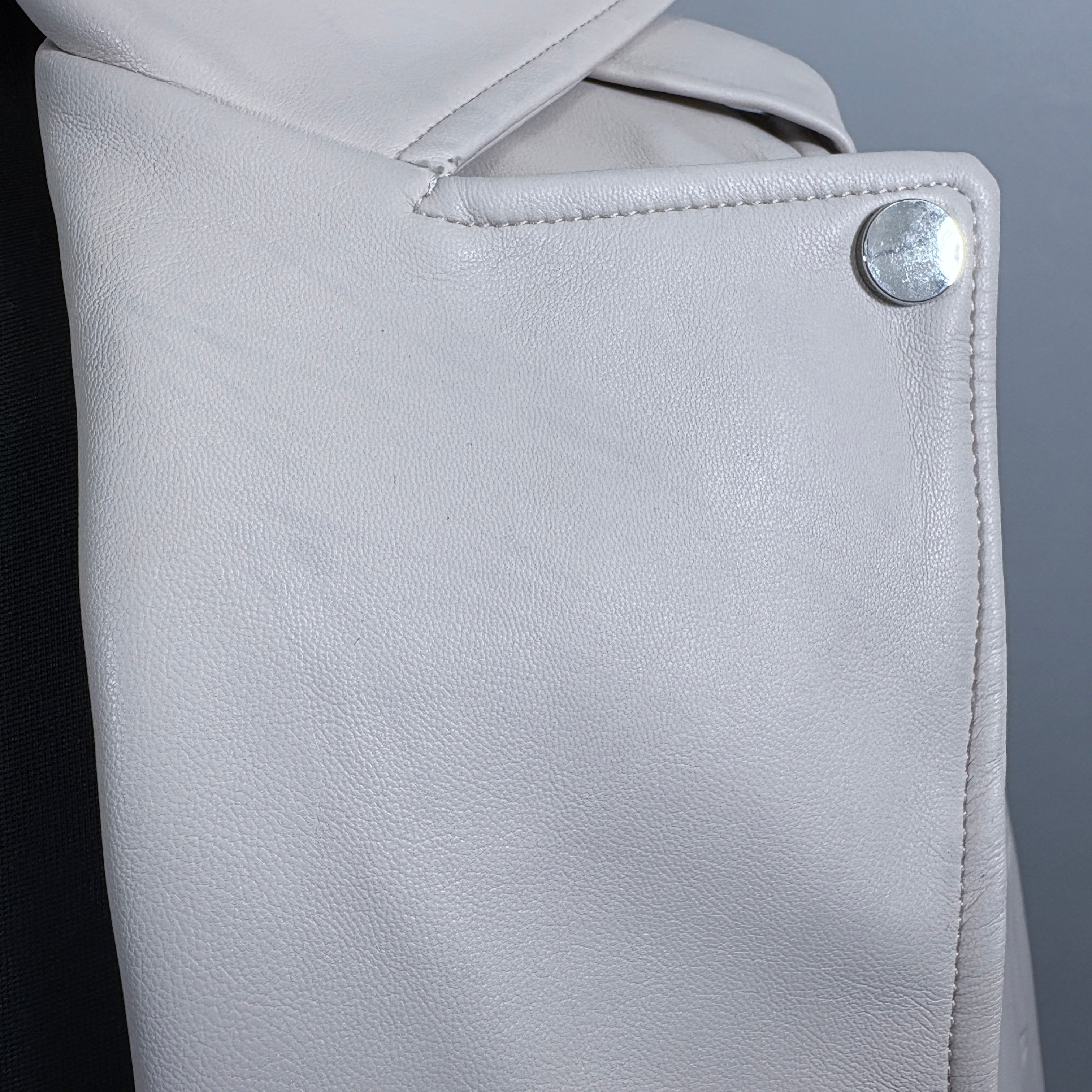 Truth by Republic Faux Leather cream Jacket, size small