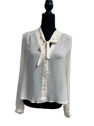 Elizabeth and James semi sheer women's blouse, NWT