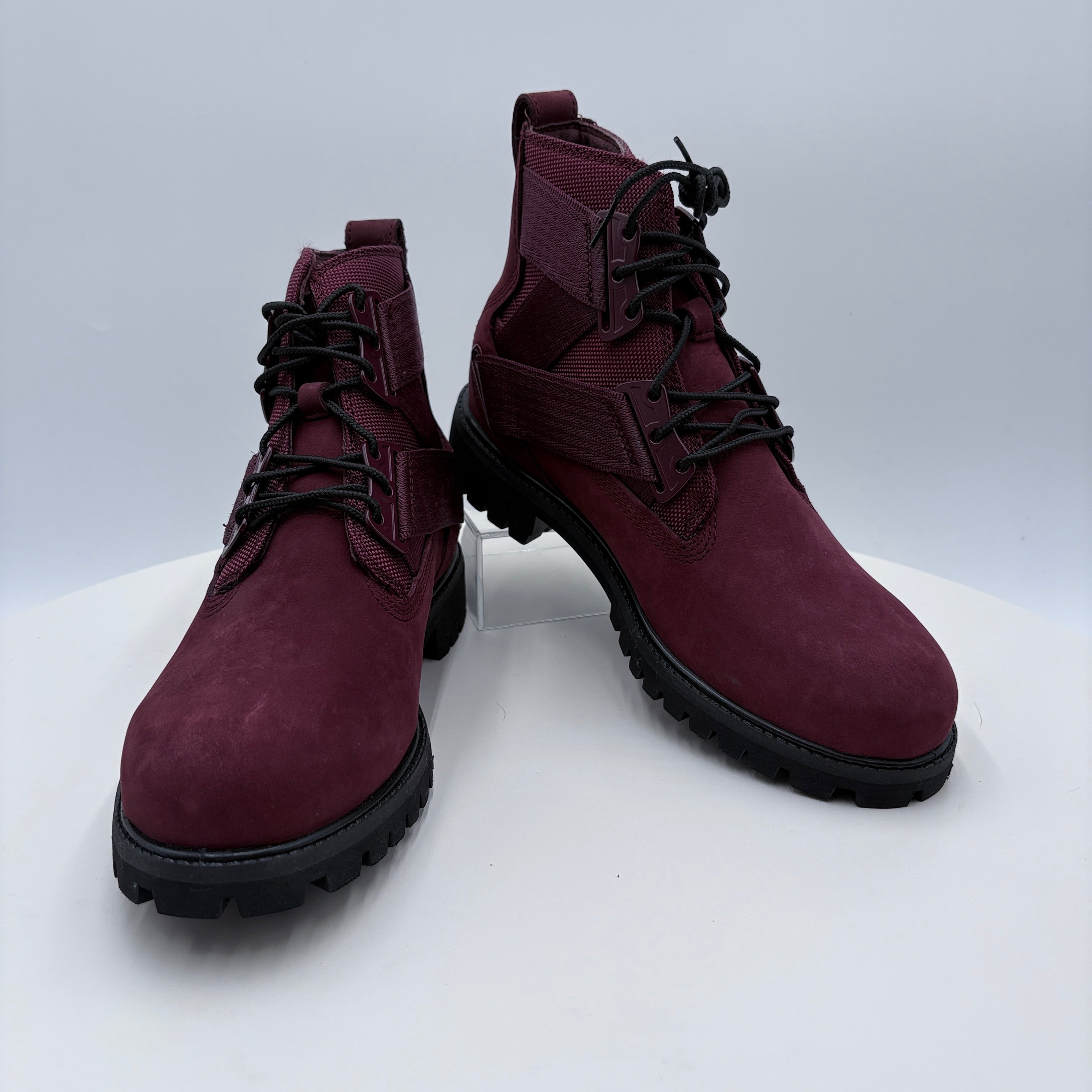 Timberland Nylon and Leather Burgandy Men's boots